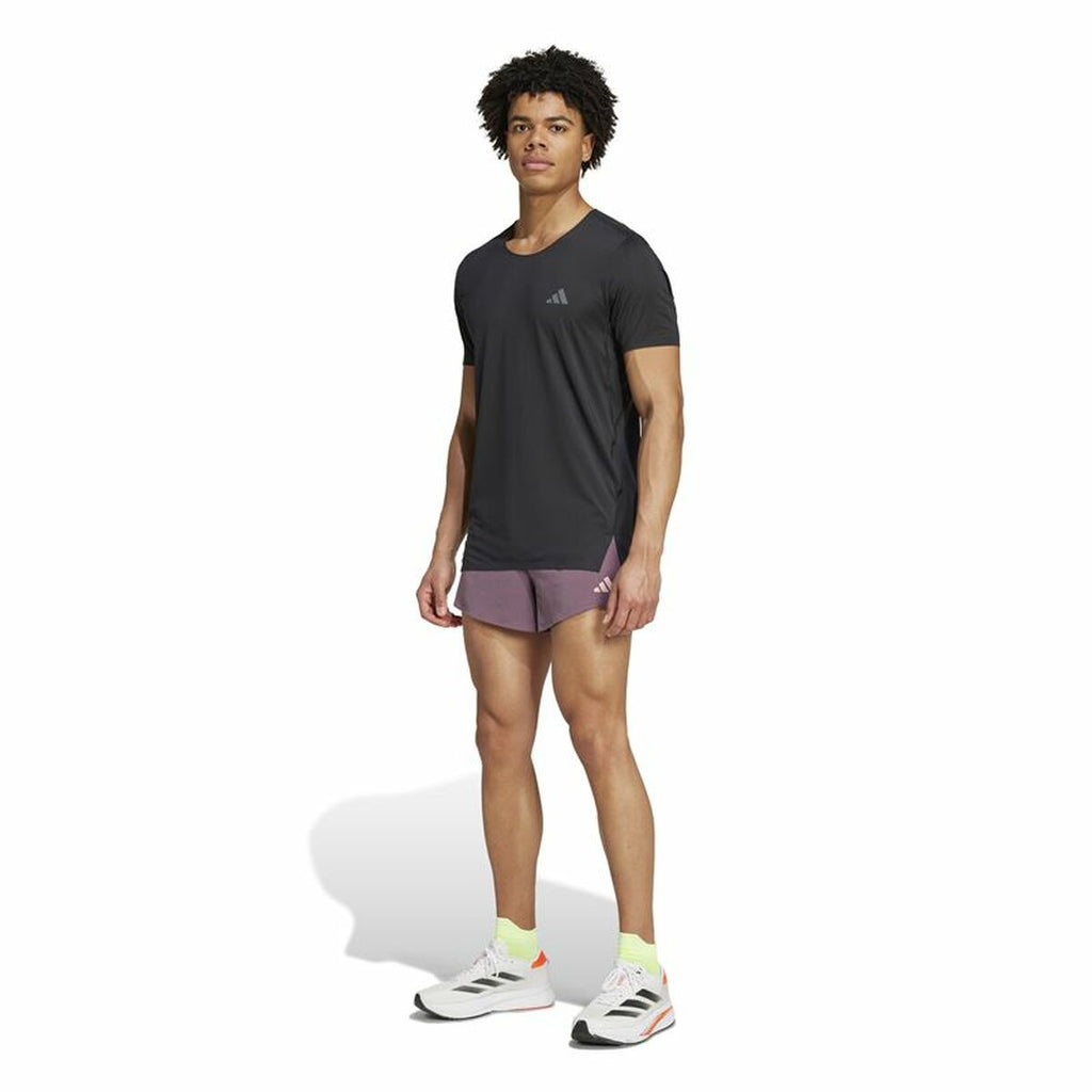 Men’s Short Sleeve T-Shirt Adidas Adizero Running Black