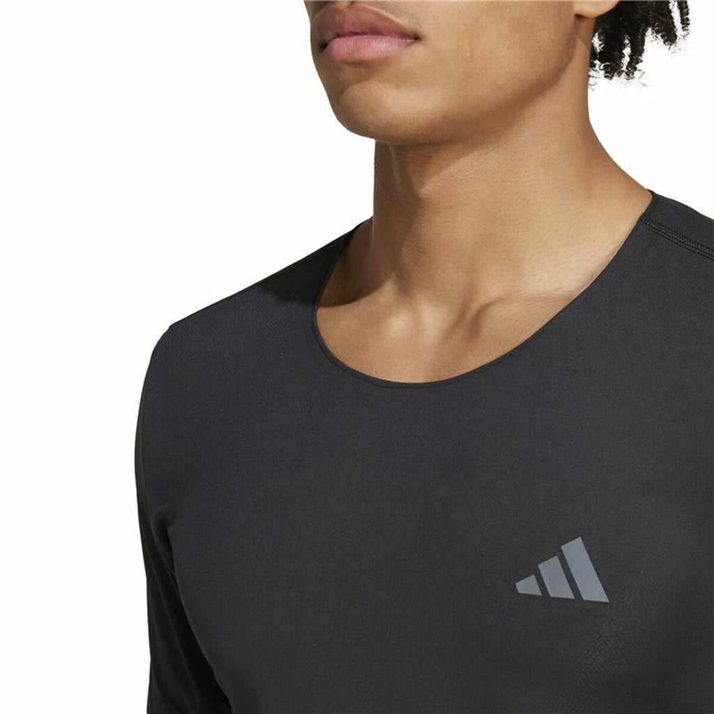 Men’s Short Sleeve T-Shirt Adidas Adizero Running Black