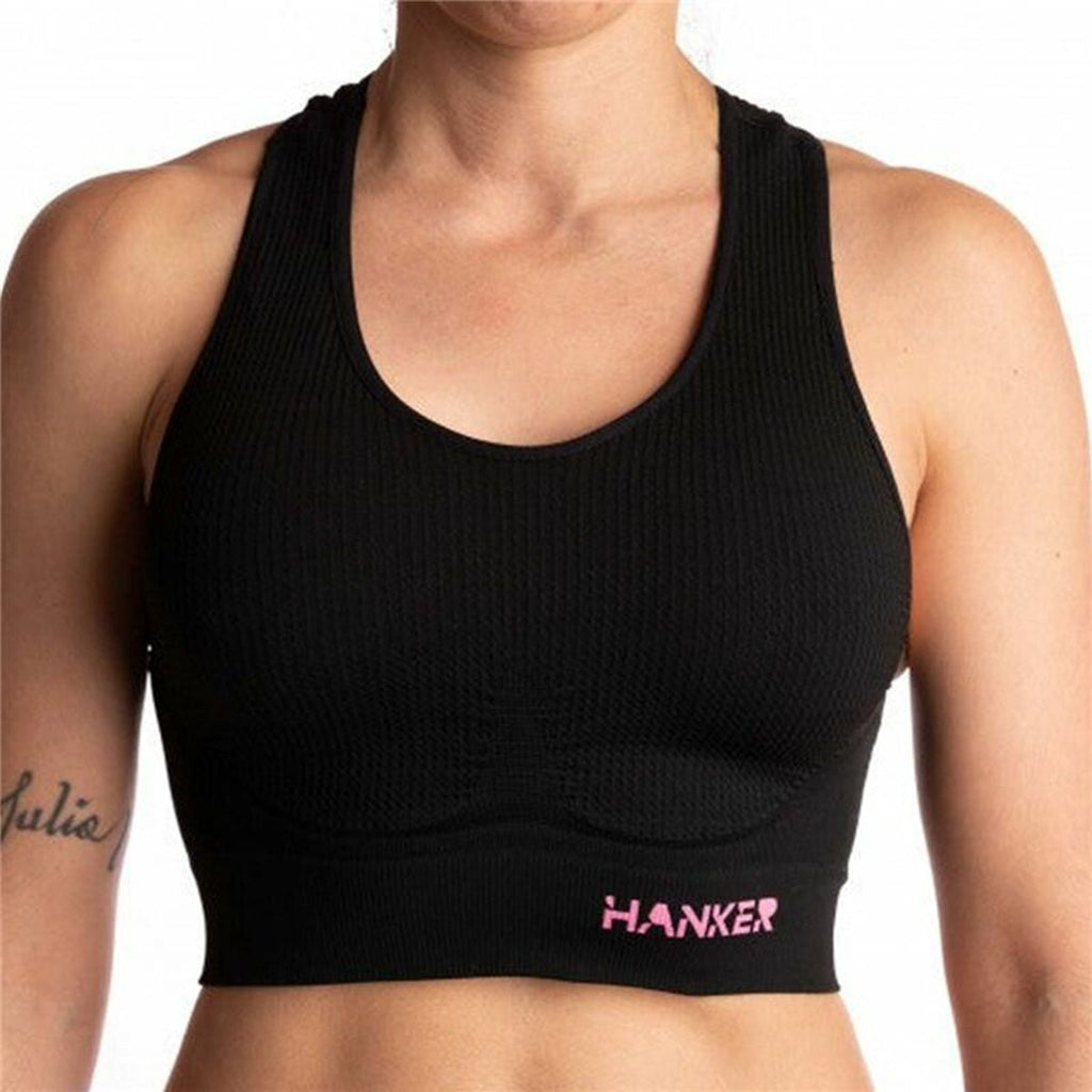 Women’s Sports Top Hanker Cane  Black Running