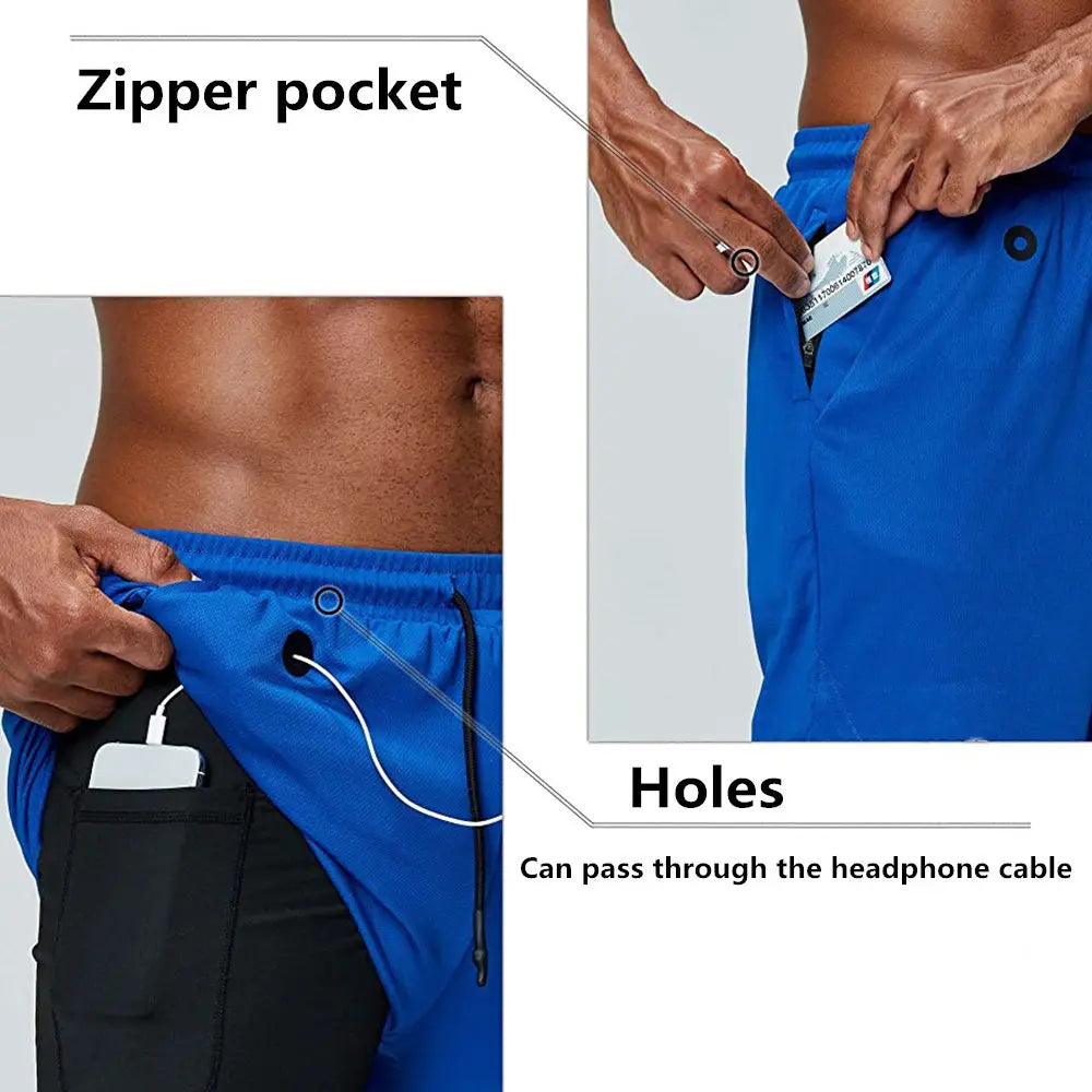 NNEOBA Men's Running and Training Shorts for Summer Fitness Joggers