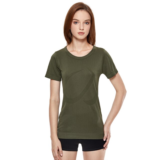 Women's Seamless Active Tops Short Sleeve